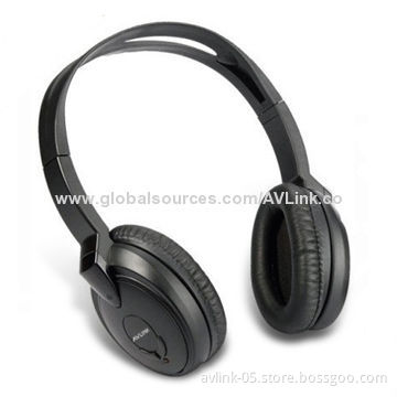 Dual-channel Infrared Wireless Headphones with Stereo Audio Mode and 10m Effective Range